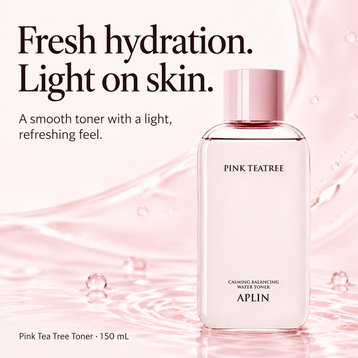 APLIN toner with light, refreshing hydration, 150 mL.